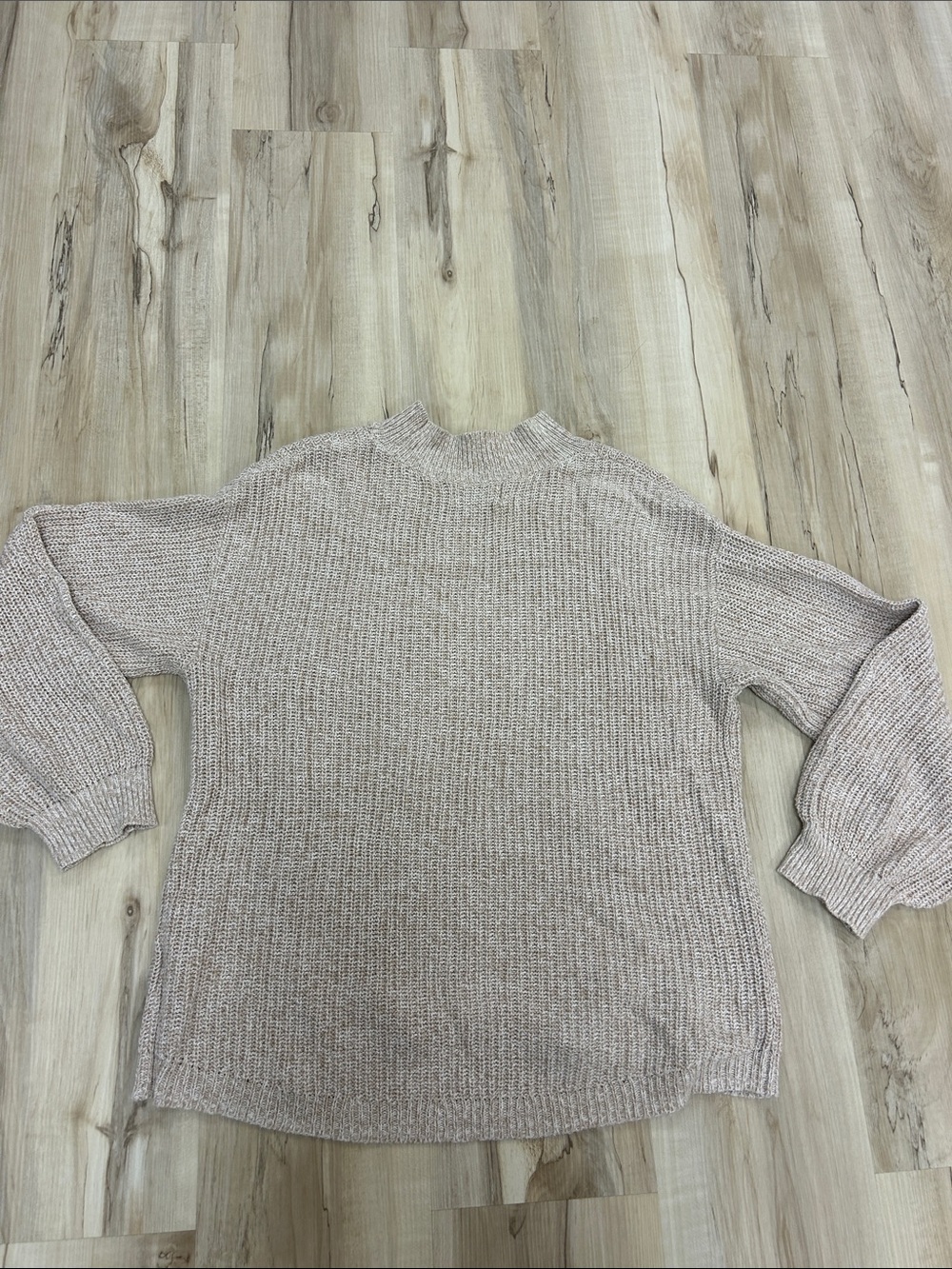 Old Navy Cream Cowl-Neck Balloon-Sleeve Sweater image 5
